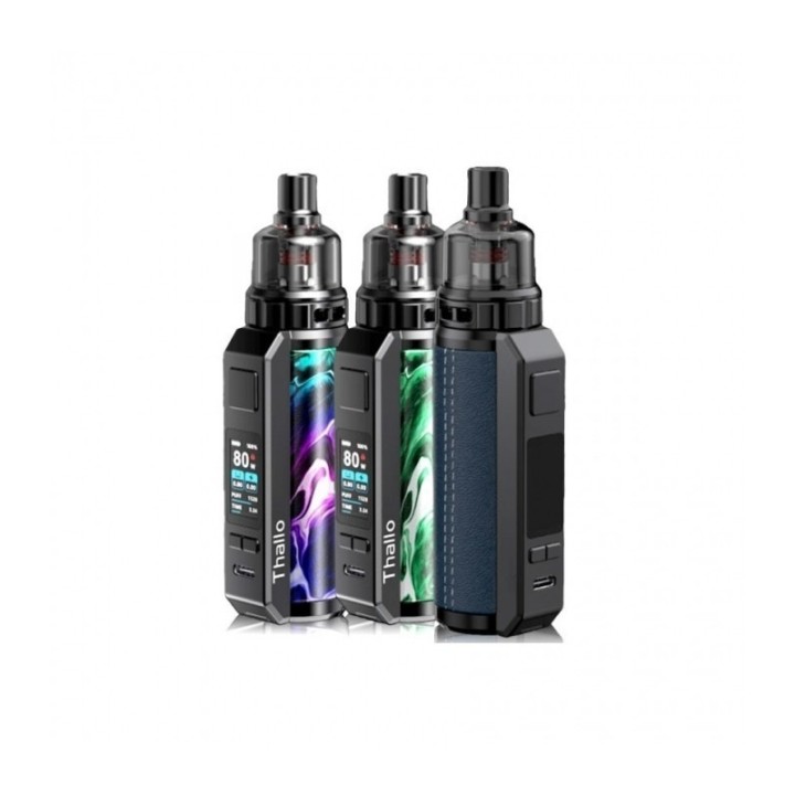 Smok Thallo Pod Mod çeşitleri, mavi deri ve renkli ekranlı modeller.