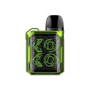 Uwell Caliburn GK2 Pod Mod yeşil renkli, fütüristik tasarımlı elektronik sigara.