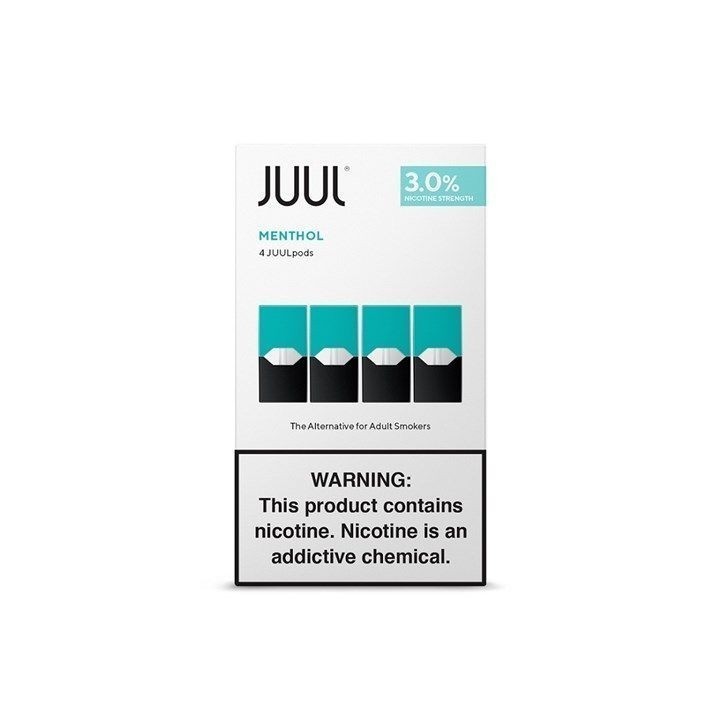Juul Menthol 3% Kartuş Paketi Beyaz Kutuda 4 Adet Pod