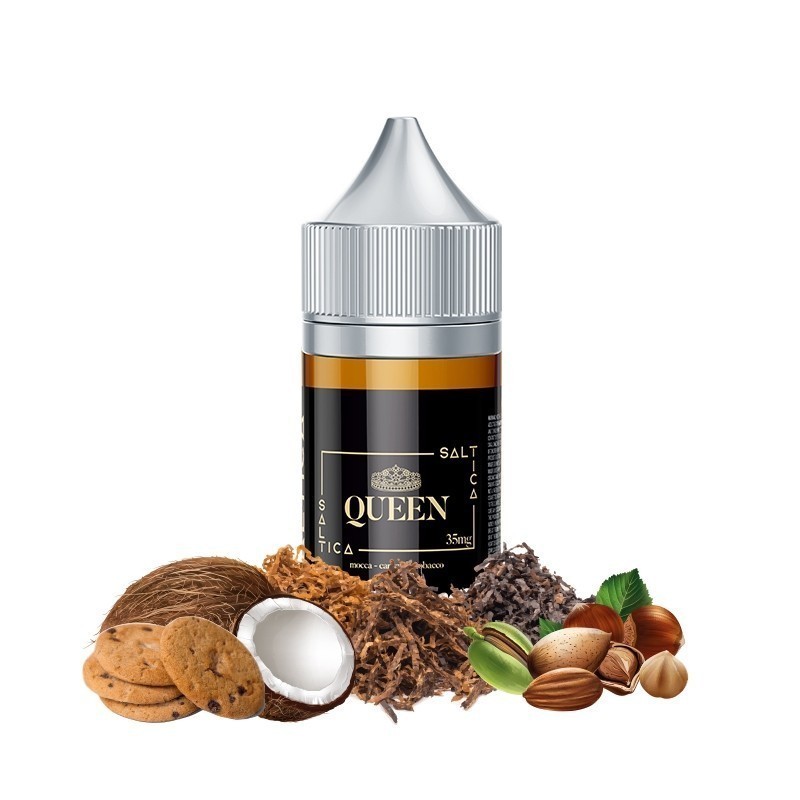 Saltica Queen (Tütün, Hindistan Cevizli, Badem ve Fındık) Salt Saltica Queen (Tütün, Hindistan Cevizli, Badem ve Fındık) Salt