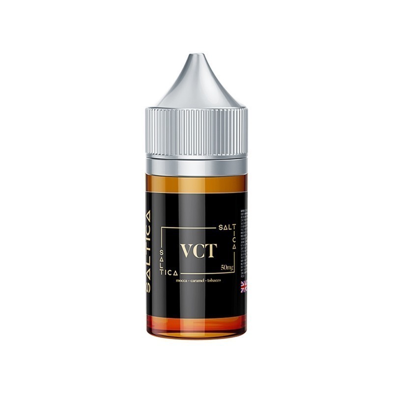 Saltica VCT (Tütün, Karamel, Muhallebi ve Badem) Salt Likit Saltica VCT (Tütün, Karamel, Muhallebi ve Badem) Salt Likit