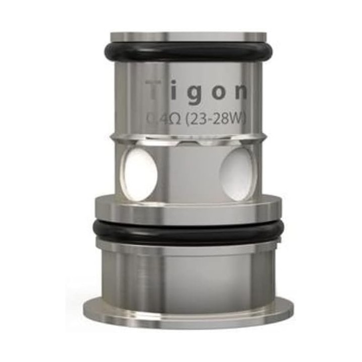 Aspire Tigon 0.4Ω Coil yedek parça, metal gövdeli, siyah O-ringli.