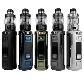 Voopoo Argus XT Pod Mod çeşitleri: Siyah, Mavi, Yeşil, Gri ve Gümüş.