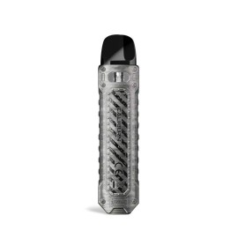 Uwell Caliburn Tenet Pod Mod, metalik gri, endüstriyel görünümlü elektronik sigara.
