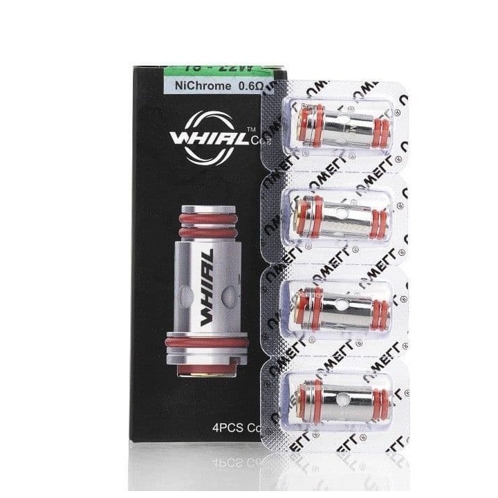 Uwell Whirl 0.6ohm NiChrome Coil yedek parça, 4'lü paket.
