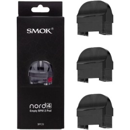 Smok Nord 4 Empty RPM 2 Pod Kartuş 3'lü Paket Siyah