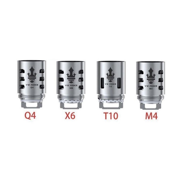 Smok V12 P Tank Coil Q4 X6 T10 M4 yedek başlıkları, metal.