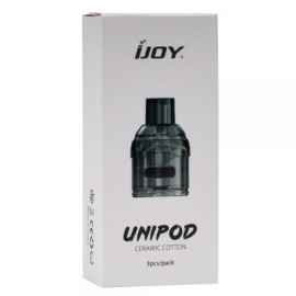 iJoy Diamond UNIPOD Kartuş Ceramic Cotton 3'lü paket kutusu.