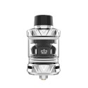 Uwell Crown V Kartuş, gümüş ve siyah renkli, yedek tank atomizer.