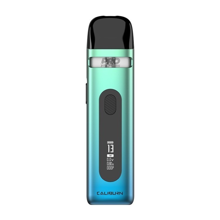 Uwell Caliburn X Pod Mod Yeşil Mavi, Ekranlı Elektronik Sigara