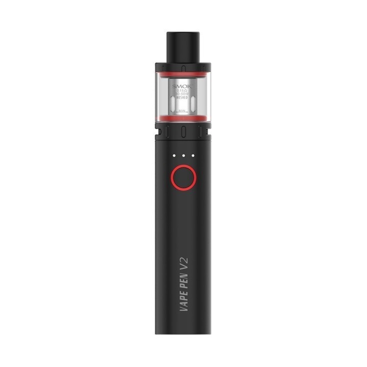 Smok Vape Pen V2 Pod Mod Siyah, Kırmızı Detaylı Kompakt Elektronik Sigara