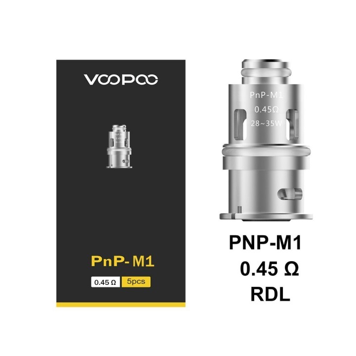 Voopoo PnP-M1 0.45Ω Coil (RDL) yedek kartuş başlığı