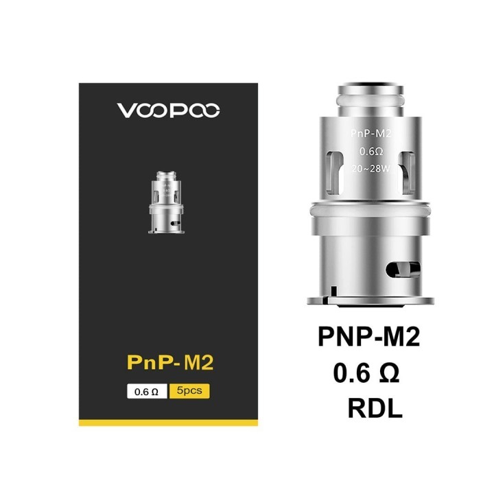 Voopoo PnP-M2 0.6Ω RDL Coil Kartuş Yedek Parça Gümüş