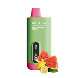 Saltica Digital 12000 Karpuz Limon tek kullanımlık elektronik sigara yeşil.