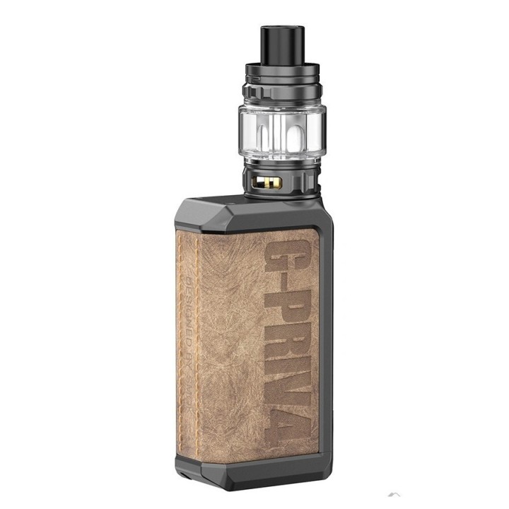 Smok G PRIV 4 Pod Mod kahverengi deri kaplama, siyah gövde, elektronik sigara