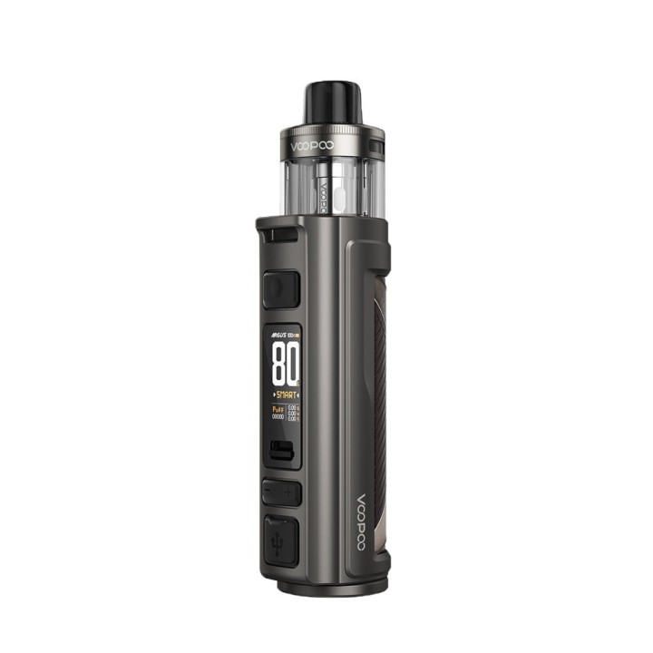 Voopoo Argus Pro 2 Pod Mod Gri renk, 80W, dijital ekranlı elektronik sigara.