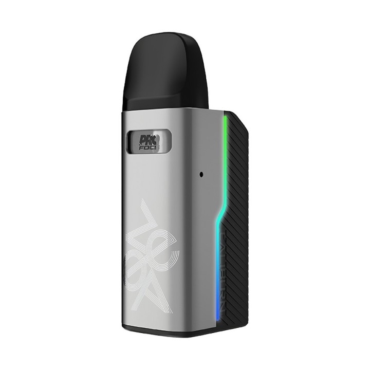 Uwell Caliburn GZ2 Pod Mod gümüş renkli, kompakt, LED ışıklı elektronik sigara
