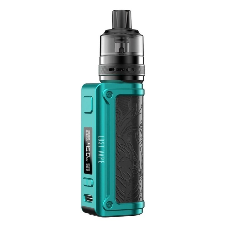Lost Vape Thelema Mini Pod Mod Turkuaz, Metalik Gövde, Dijital Ekran