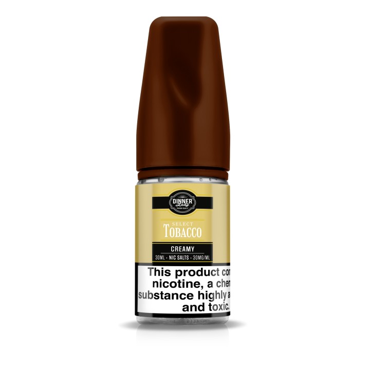 Dinner Lady Select Tobacco Creamy Salt Likit 30ML Nikotinli E-Likid