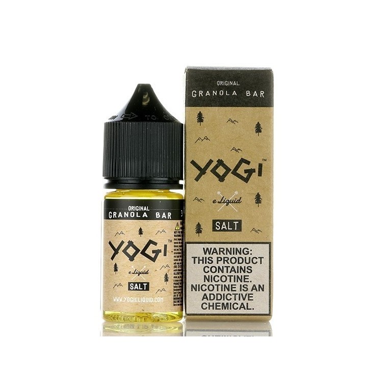Yogi Original Granola Bar Salt Likit e-sigara sıvı şişesi ve kutusu