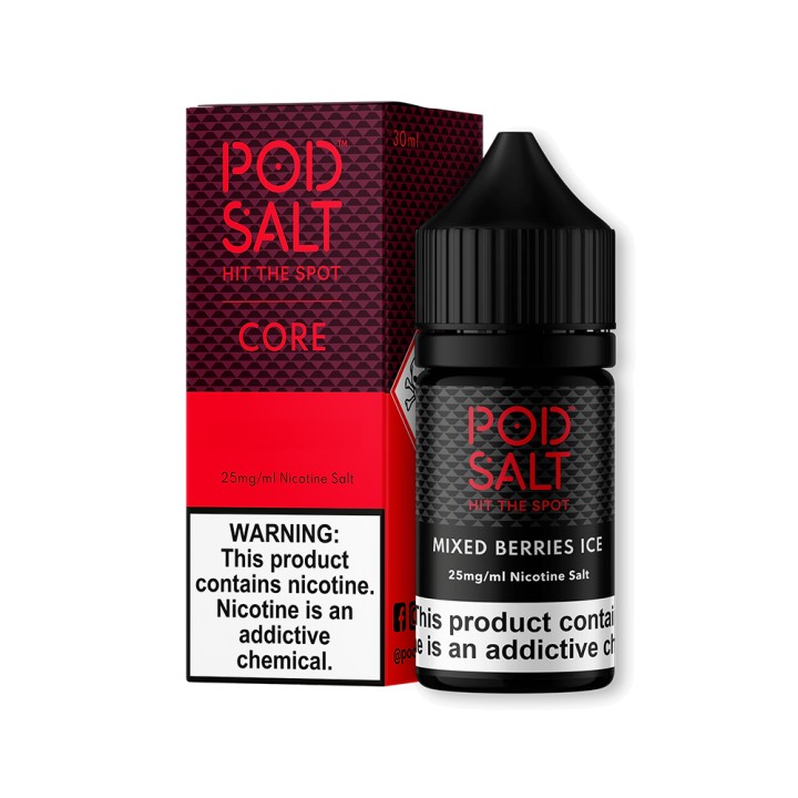Pod Salt Mixed Berries Ice Salt Likit 25mg Nikotin Şişe ve Kutu