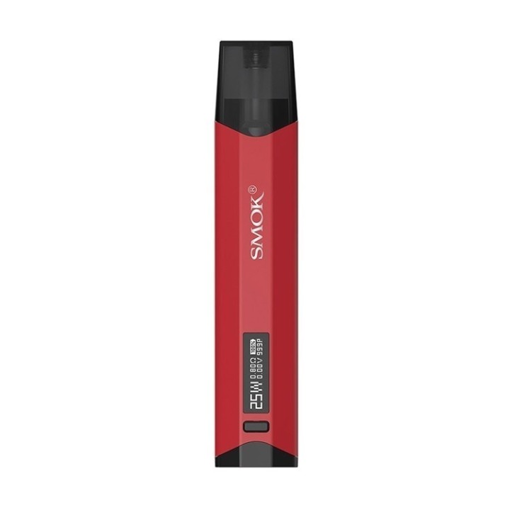 Smok Nfix Pod Mod Kırmızı, dijital ekranlı, şık ve kompakt elektronik sigara.