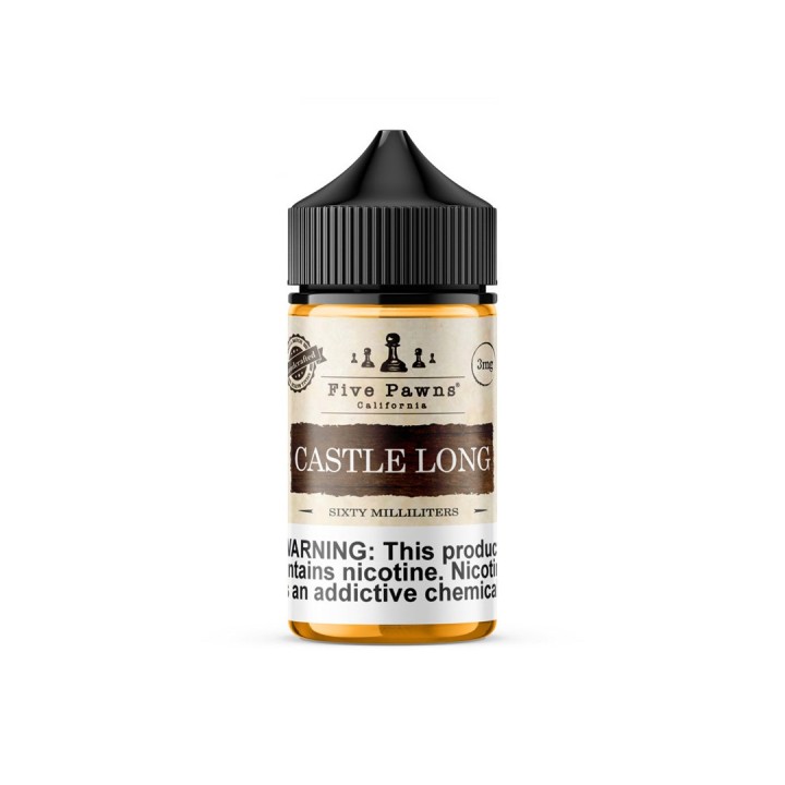 Five Pawns Castle Long E Likit 60ml 3mg Nikotinli Premium Vaping Sıvısı