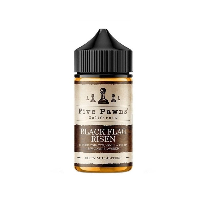 Five Pawns Black Flag Risen E Likit: Kahve, Tütün, Vanilya Aromalı