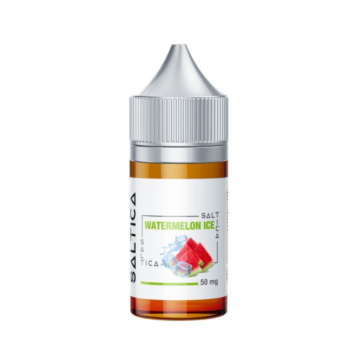 Saltica Watermelon Ice Salt Likit 50mg, karpuzlu ve buzlu elektronik sigara likiti.