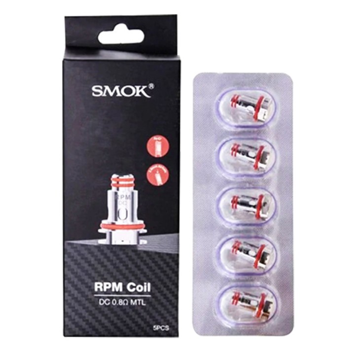 SMOK RPM Coil DC 0.8Ω MTL yedek kartuş 5'li paket