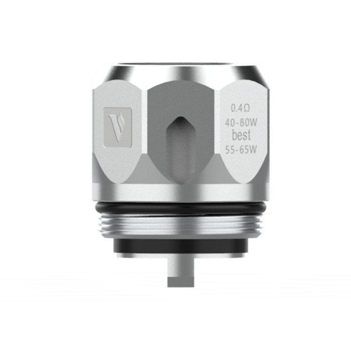 Vaporesso NRG Coil 0.4Ω, gümüş renkli, metal yedek atomizer başlık.