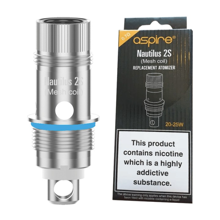 Aspire Nautilus 2S Mesh Coil 0.7Ω yedek atomizer başlık gümüş