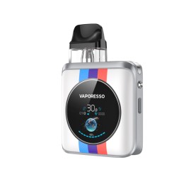 Vaporesso XROS 4 Nano Pod Mod Beyaz Mavi Kırmızı Şeritli Dijital Ekranlı