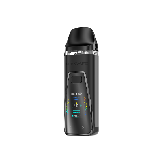 GeekVape Digi Pro Pod Mod Siyah, dijital ekranlı, kompakt elektronik sigara.