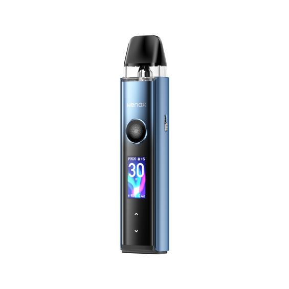 GeekVape Wenax Q Pro Pod Mod mavi, ekranlı, ayarlanabilir watt elektronik sigara
