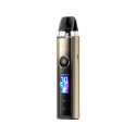 GeekVape Wenax Q Pro Pod Mod altın renkli, dijital ekranlı elektronik sigara.