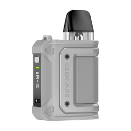 GeekVape Aegis Hero Q Pod Mod gri renkte, dayanıklı, kompakt elektronik sigara.