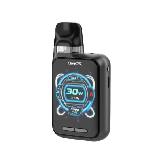 Siyah Smok NOVO GT Box Pod Mod 30W ayarlı, dijital ekranlı elektronik sigara.