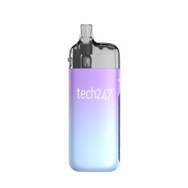 Smok Tech247 Pod Mod mor-mavi degrade renkli, kompakt elektronik sigara.