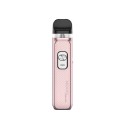 Smok NOVO Master Pod Mod pembe renkli, düğmeli, kartuşlu elektronik sigara.