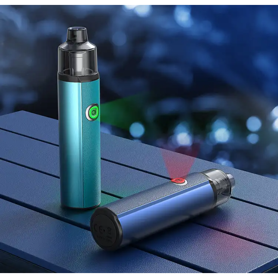 Aspire BP Stik Pod Mod, turkuaz ve mavi renkli, şık elektronik sigara cihazları.