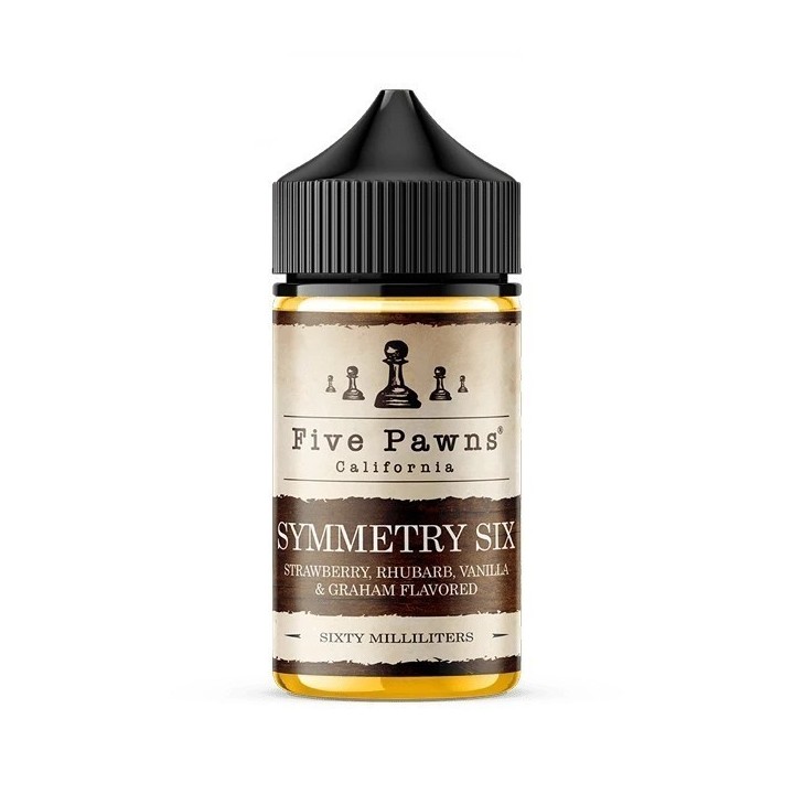 Five Pawns Symmetry Six E Likit 60ml Çilek Vanilya Buhar Likiti
