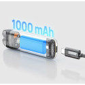 Aspire Flexus Peak 1000mAh pil kesit görünümü, USB-C şarj.