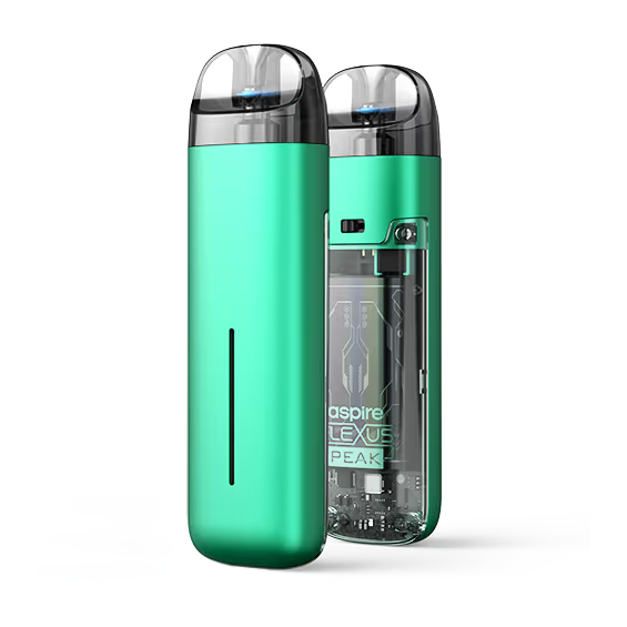 Aspire Flexus Peak Elektronik Sigara Yeşil, Şeffaf Pod Detaylı