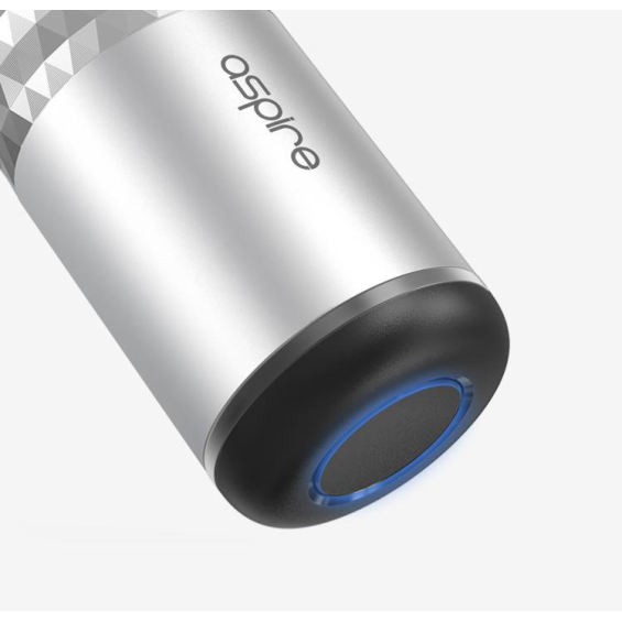 Aspire Flexus Stik Pod Mod gümüş renkli, metalik gövde detayları.