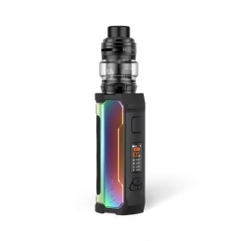 Aspire Rhea X Pod Mod Rainbow Siyah, dijital ekranlı elektronik sigara