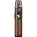 Elf Bar ELFX Pro Classic Edition Pod Mod kahverengi deri görünümlü ekranlı.