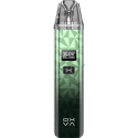 OXVA Xlim Classic Pod Mod yeşil desenli, dijital ekranlı elektronik sigara cihazı.