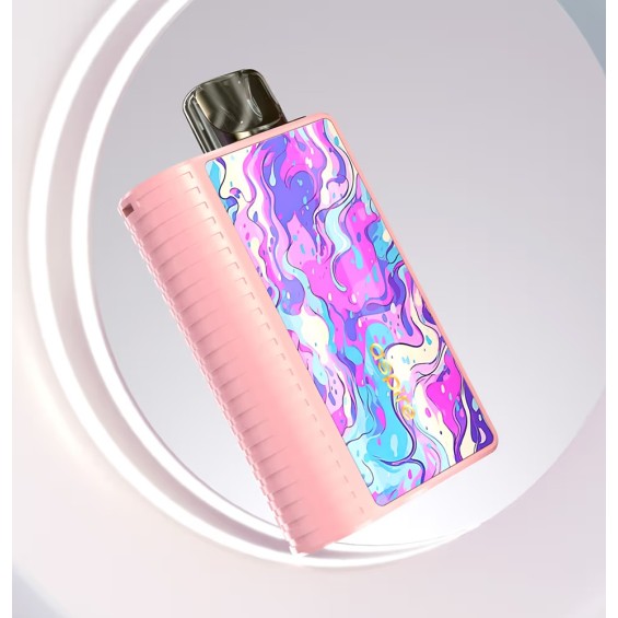 Aspire Gotek Nano Pod Mod pembe renkli soyut desenli elektronik sigara