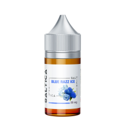 Saltica Blue Razz Ice (Mavi Ahududu, Buz ve Mentol) Salt Likit - Bu...